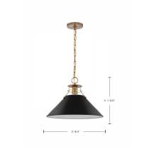 OUTPOST 1 LIGHT LARGE PENDANT - 60-7525