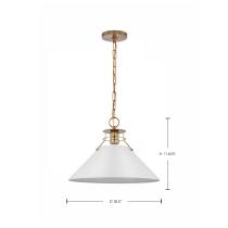 OUTPOST 1 LIGHT LARGE PENDANT - 60-7526