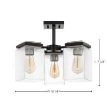 CROSSROADS 3 LT SEMI FLUSH - 60-7658