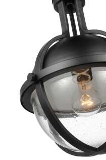 LINCOLN 1LT MED PEND MATTE BLK - 60-7674