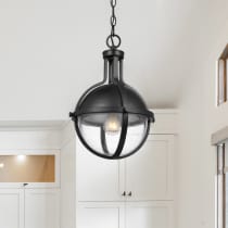 LINCOLN 1LT MED PEND MATTE BLK - 60-7674