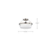 ROWEN 3 LIGHT SEMI FLUSH - 60-7763