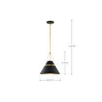 ADINA 1 LIGHT MEDIUM PENDANT - 60-7766