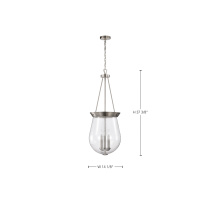 BOLIVER 3 LIGHT 14" PENDANT - 60-7805