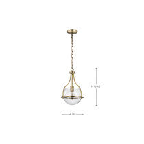 AMADO 1 LIGHT 10" PENDANT - 60-7815