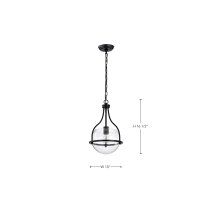AMADO 1 LIGHT 10" PENDANT - 60-7817
