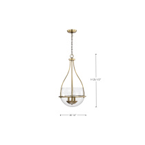 AMADO 3 LIGHT 14" PENDANT - 60-7818