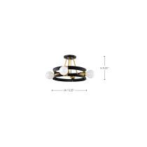MARSDEN 4 LIGHT SEMI FLUSH - 60-7866