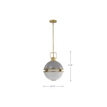 EVERTON 2 LIGHT 14" PENDANT - 60-7877