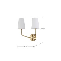 CORDELLO 2 LIGHT SCONCE - 60-7882