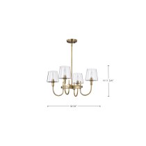 BROOKSIDE 4 LIGHT CHANDELIER - 60-7885