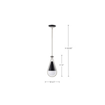 ADMIRAL 1 LIGHT 6" PENDANT - 60-7912