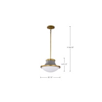LAFAYETTE 1 LIGHT 14" PENDANT - 60-7917