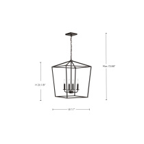 EMMA 4LT SM PENDANT - 60-7951