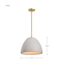 COLLINS 14" CERAMIC PENDANT - 60-8003
