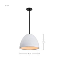 COLLINS 14" CERAMIC PENDANT - 60-8013