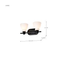 RUSSEL 2 LIGHT VANITY - 60-8022