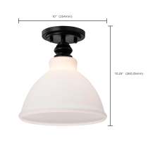 RUSSEL 10" SEMI FLUSH - 60-8025