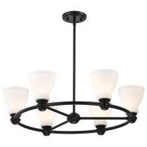 RUSSEL 6 LIGHT CHANDELIER - 60-8027