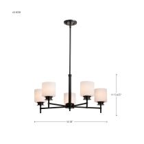 WARREN 28" 5 LIGHT CHANDELIER - 60-8038