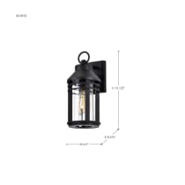 WILTON 1 LIGHT MD WALL LANTERN - 60-8102