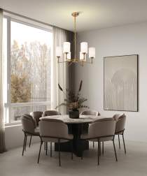 LIAM 6 LIGHT CHANDELIER - 60-8206