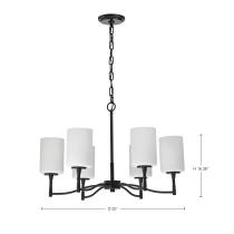LIAM 6 LIGHT CHANDELIER - 60-8216