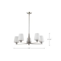 LUNE 5 LIGHT CHANDELIER - 60-8225