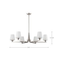 LUNE 6 LIGHT CHANDELIER - 60-8226