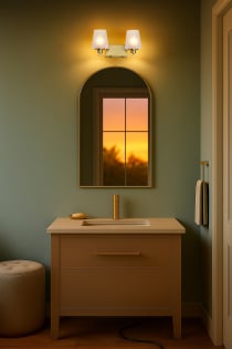 LUNE 2 LIGHT VANITY - 60-8232