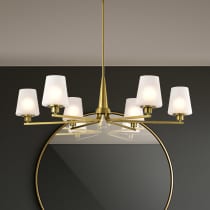 LUNE 6 LIGHT CHANDELIER - 60-8236