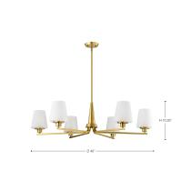 LUNE 6 LIGHT CHANDELIER - 60-8236