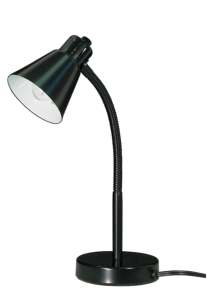 SMALL GOOSE NECK DESK LAMP BLK - 60-844