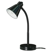 SMALL GOOSE NECK DESK LAMP BLK - 60-844