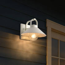 RIDGE MED OUTDOOR LANTERN WHT - 60-8521