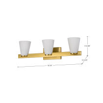 ROYALE 3 LIGHT VANITY - 60-8723