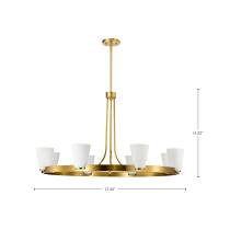 ROYALE 8 LIGHT CHANDELIER - 60-8729