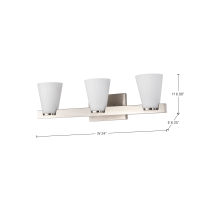 ROYALE 3 LIGHT VANITY - 60-8733