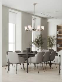 ROYALE 6 LIGHT CHANDELIER - 60-8736