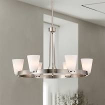 ROYALE 6 LIGHT CHANDELIER - 60-8736