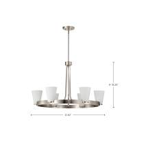 ROYALE 6 LIGHT CHANDELIER - 60-8736