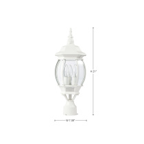 CENTRAL PARK 3 LT POST LANTERN - 60-897