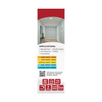 9W 5" 5CCT 120V WHT FIXTURE - 62-1003