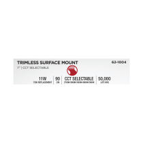 11W 7" 5CCT 120V WHT FIXTURE - 62-1004