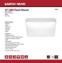 14" SQUARE ACRYLIC LED - 62-1096