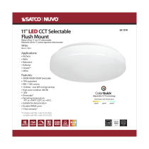 11" ACRYLIC LED FLUSH FIXTURE - 62-1210