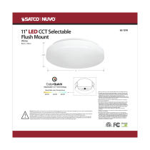 11" ACRYLIC LED FLUSH FIXTURE - 62-1210