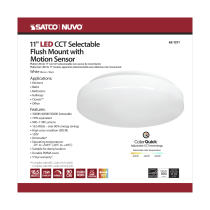 11" ACRYLIC LED FLUSH FIXTURE - 62-1211