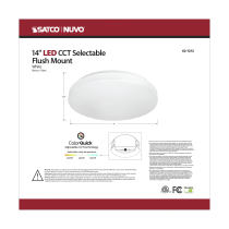 14" ACRYLIC LED FLUSH FIXTURE - 62-1212