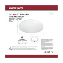 14" ACRYLIC LED FLUSH FIXTURE - 62-1213